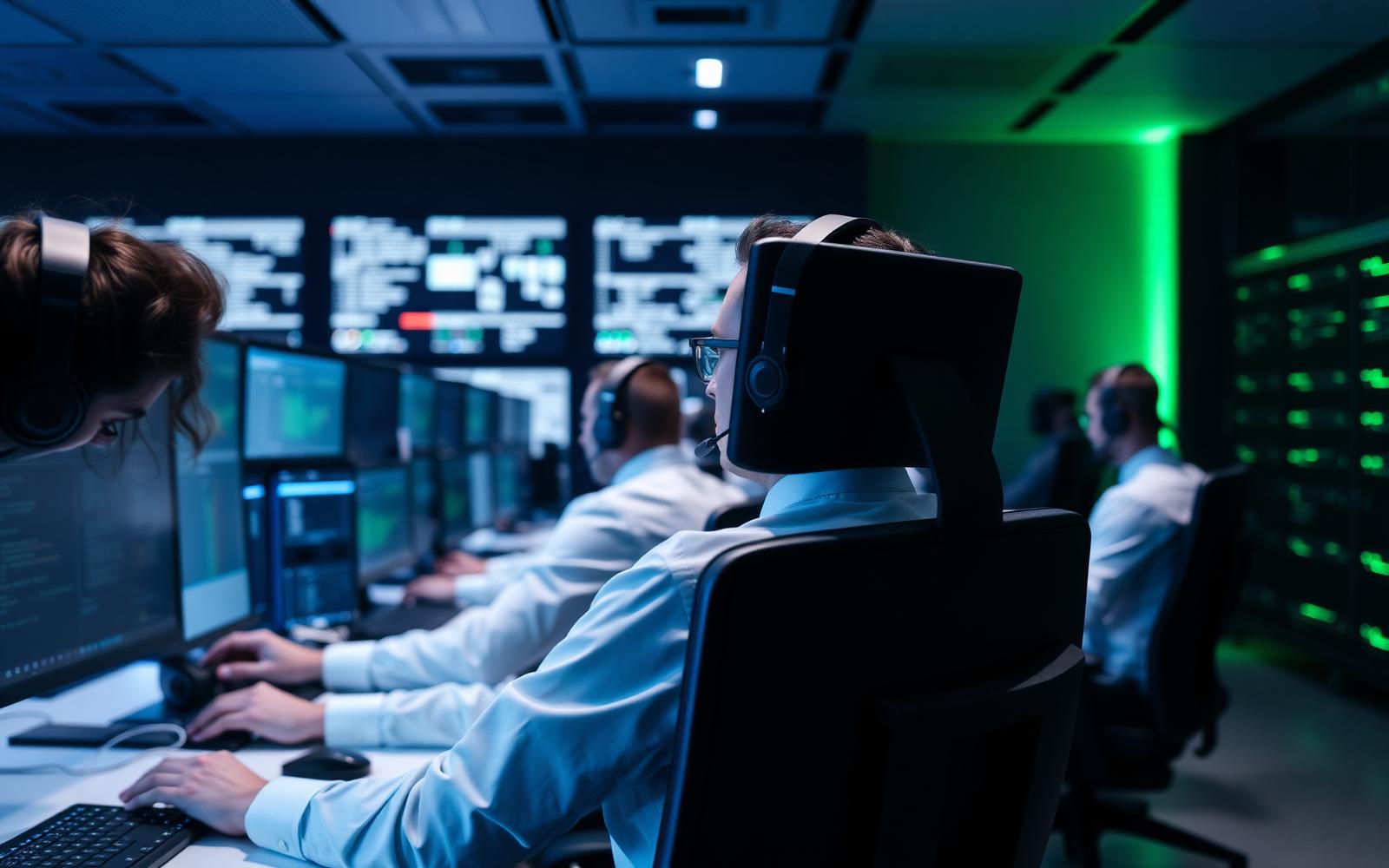 Colab engineers monitoring enterprise voice and contact center systems